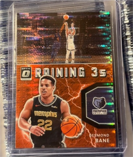 2021-22 Donruss Optic Raining 3s #6 Desmond Bane — front