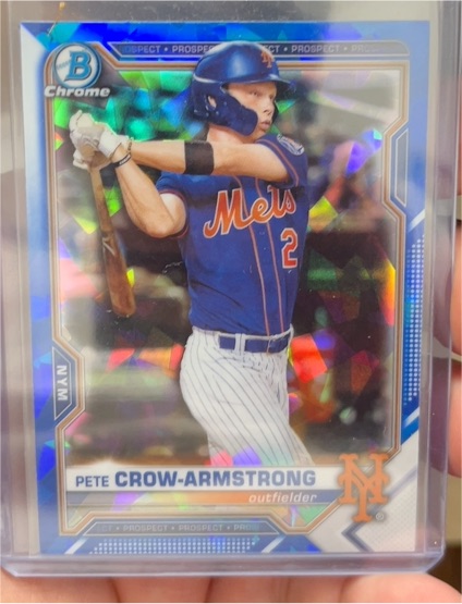 2021 Bowman Chrome Prospect #BCP-22 Pete Crow-Armstrong — front