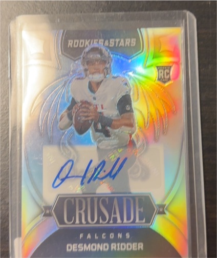 2022 Panini Rookies & Stars Crusade Silver Prizm #CR-12 Desmond Ridder — front
