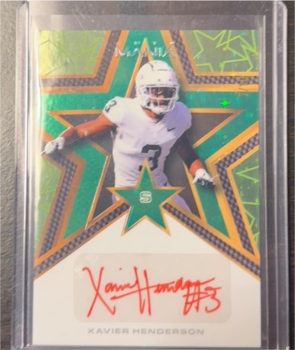 2023 Wild Card Auto Mania #AMS-A Xavier Henderson — front