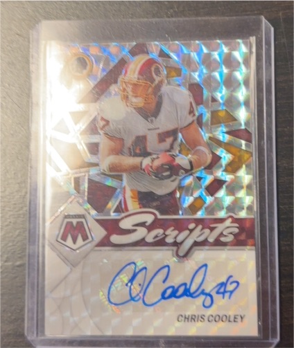 2022 Panini Mosaic Scripts #SC-CC Chris Cooley — front