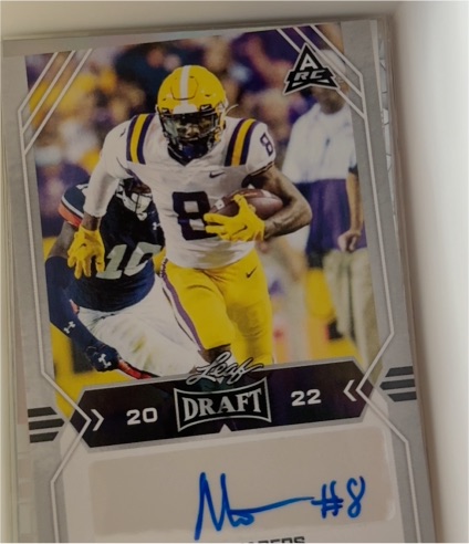 2022 Leaf Draft #BA-MN1 Malik Nabers — front