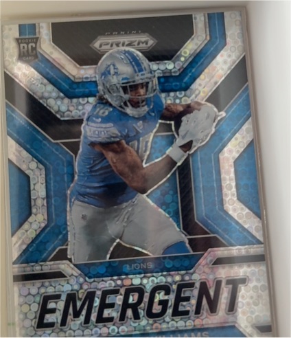 2022 Panini Prizm #E-9 Jameson Williams Emergent — front