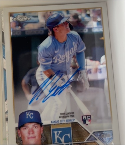 2023 Topps Chrome #RA-NE Nate Eaton Rookie Autographs — front