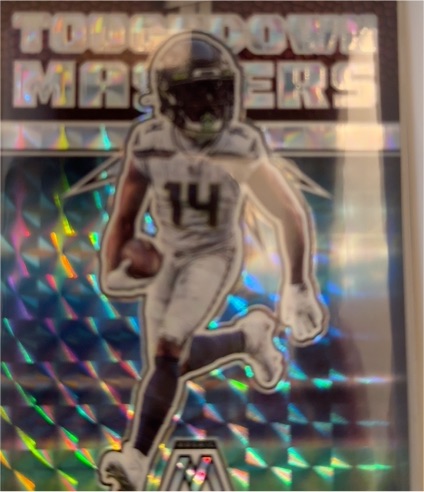 2022 Panini Mosaic Touchdown Masters Silver Mosaic Prizm #TD-14 Justin Herbert — front