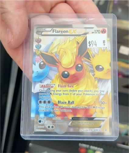 2016 Pokémon Generations Radiant Collection #RC28 Flareon EX — front