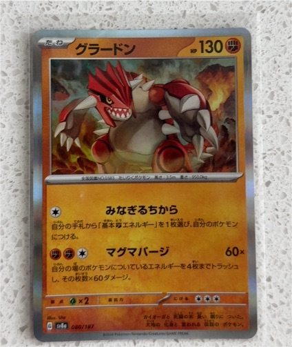 2024 Pokémon Terastal Festival #080 Groudon Master Ball Reverse Holo — front