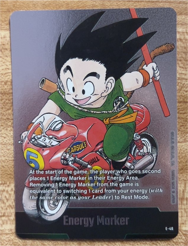 Dragon Ball Fusion World Manga Booster #E-46 Son Goku Energy Marker — front