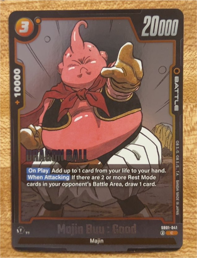 Dragon Ball Super Fusion World SB01-041 Majin Buu : Good — front