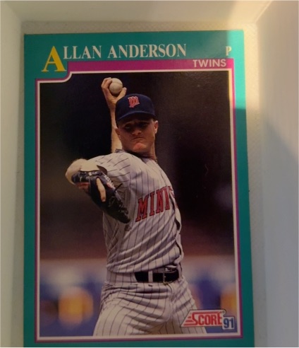 1991 Score #135 Allan Anderson — front