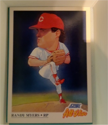 1991 Score #662 Randy Myers — front