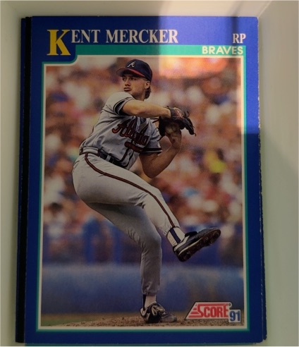 1991 Score #91 Kent Mercker — front
