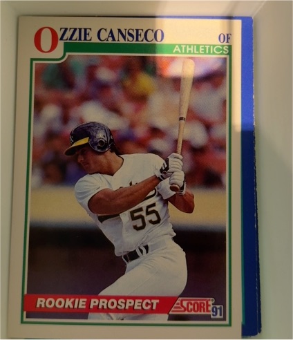 1991 Score #346 Ozzie Canseco — front