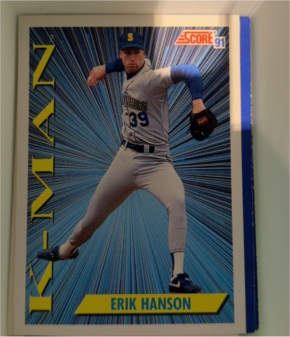 1991 Score #688 Erik Hanson — front
