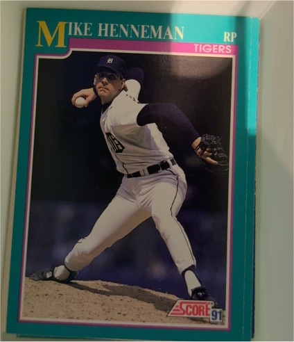 1991 Score #142 Mike Henneman — front