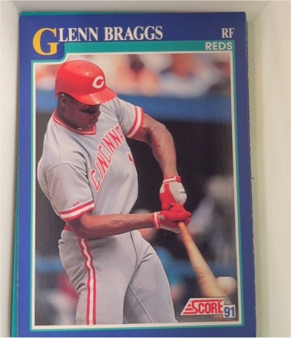 1991 Score #18 Glenn Braggs — front