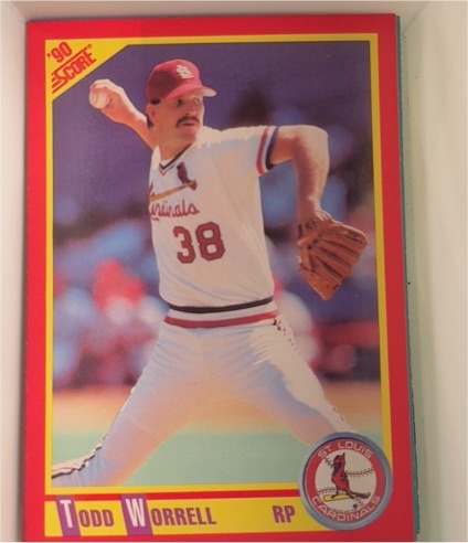 1990 Score #392 Todd Worrell — front