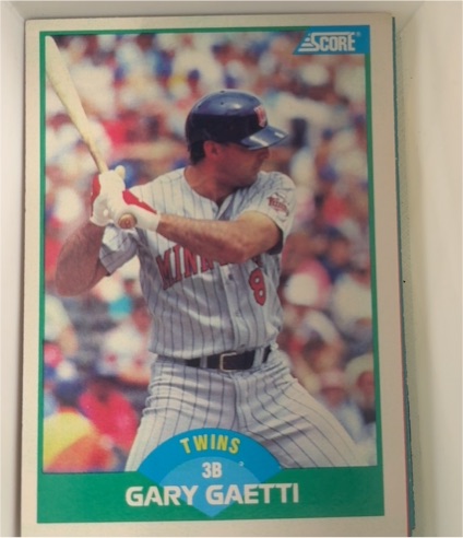 1989 Score #8 Gary Gaetti — front