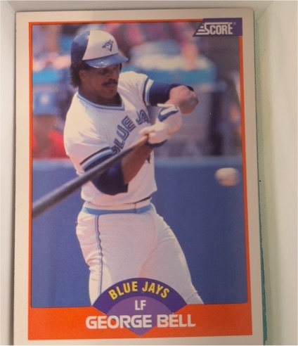 1989 Score #347 George Bell — front