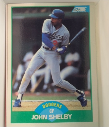 1989 Score #103 John Shelby — front