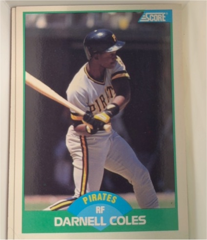 1989 Score #83 Darnell Coles Pittsburgh Pirates — front