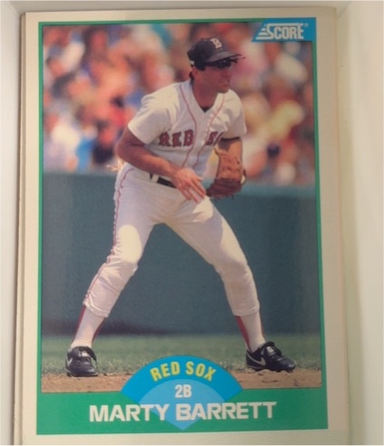 1989 Score #63 Marty Barrett — front