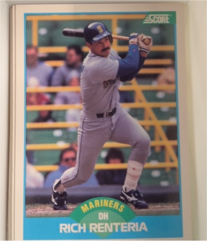 1989 Score #142 Rich Renteria — front