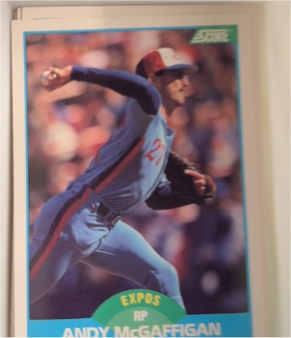 1989 Score #138 Andy McGaffigan — front
