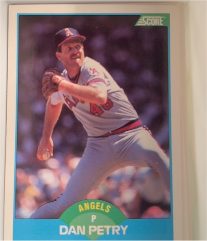 1989 Score #122 Dan Petry California Angels — front