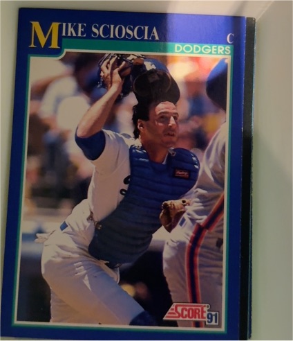 1991 Score #520 Mike Scioscia — front