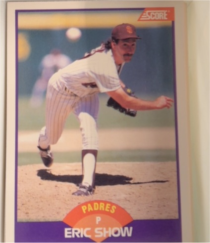 1989 Score #254 Eric Show — front