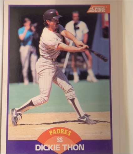 1989 Score #234 Dickie Thon — front
