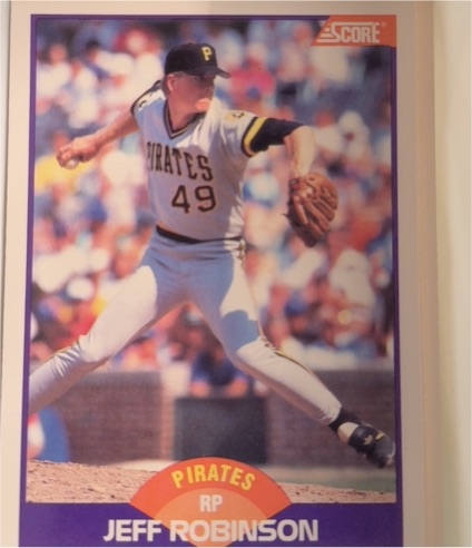 1989 Score #309 Jeff Robinson — front