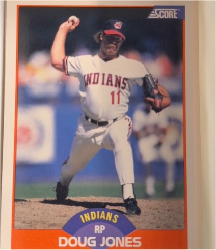 1989 Score #387 Doug Jones Cleveland Indians — front