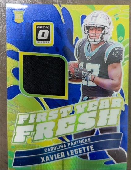 2024 Donruss Optic First Year Fresh Blue Hyper #FYF-XLE Xavier Legette — front
