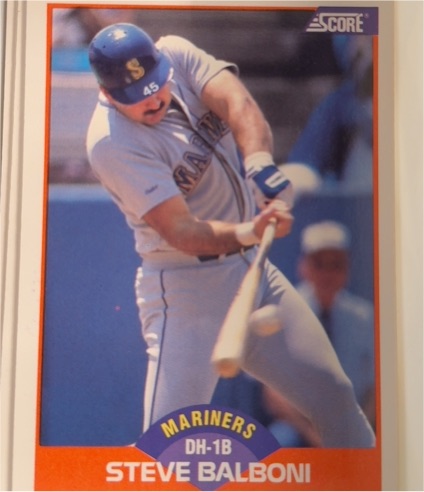 1989 Score #353 Steve Balboni — front