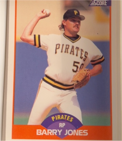 1989 Score #333 Barry Jones — front