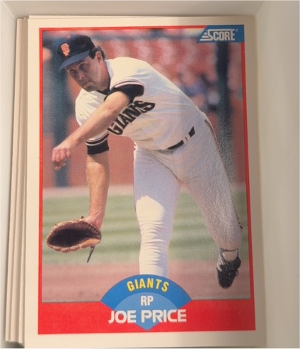 1989 Score #444 Joe Price — front