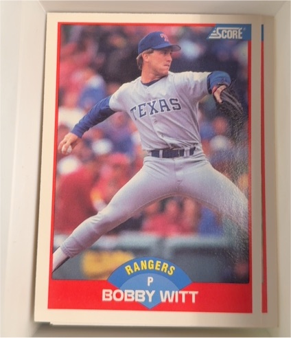 1989 Score #463 Bobby Witt — front