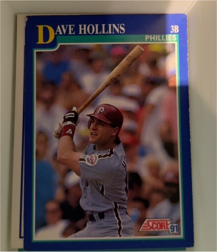 1991 Score #3B Dave Hollins — front