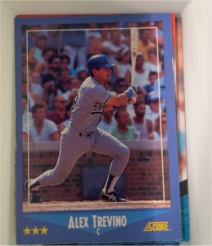 1988 Score #182 Alex Trevino — front