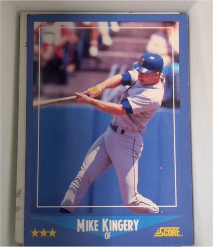 1988 Score Baseball #178 Mike Kingery — front