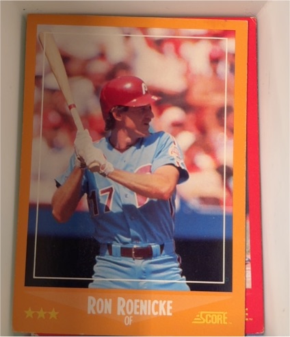 1988 Score #566 Ron Roenicke — front