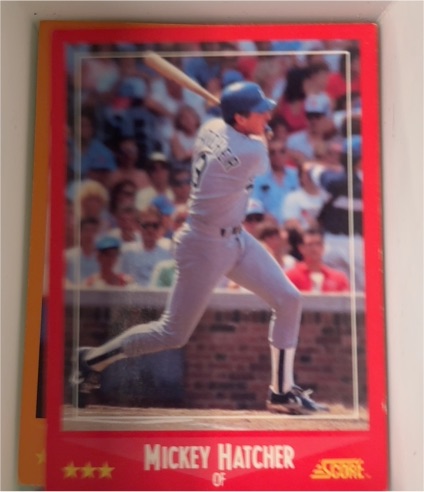1988 Score #298 Mickey Hatcher — front