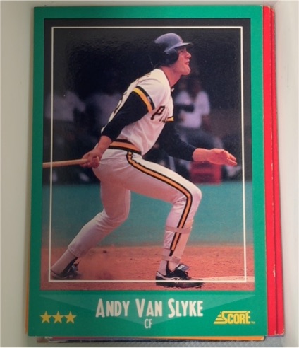 1988 Score #416 Andy Van Slyke — front