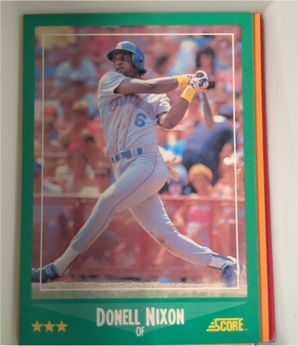 1988 Score #436 Donell Nixon — front