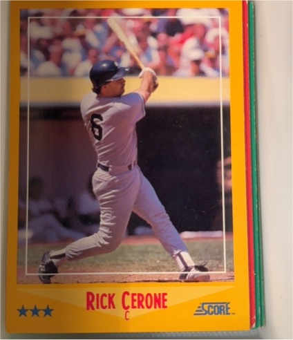 1988 Score #486 Rick Cerone — front