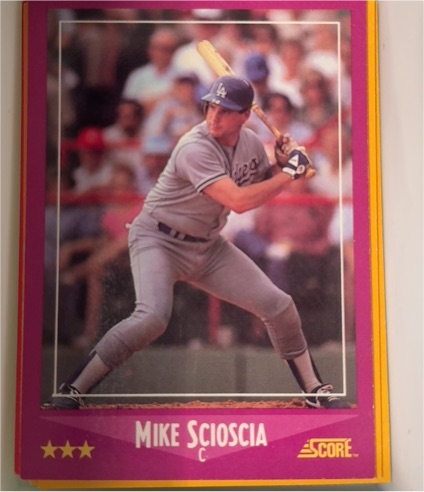 1988 Score #53 Mike Scioscia — front