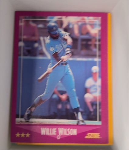 1988 Score #267 Willie Wilson — front