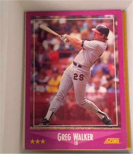 1988 Score #93 Greg Walker — front